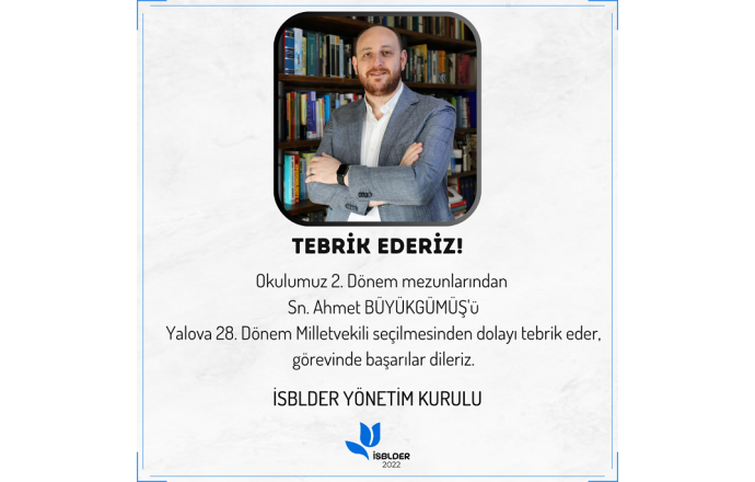 TEBRİK EDERİZ!